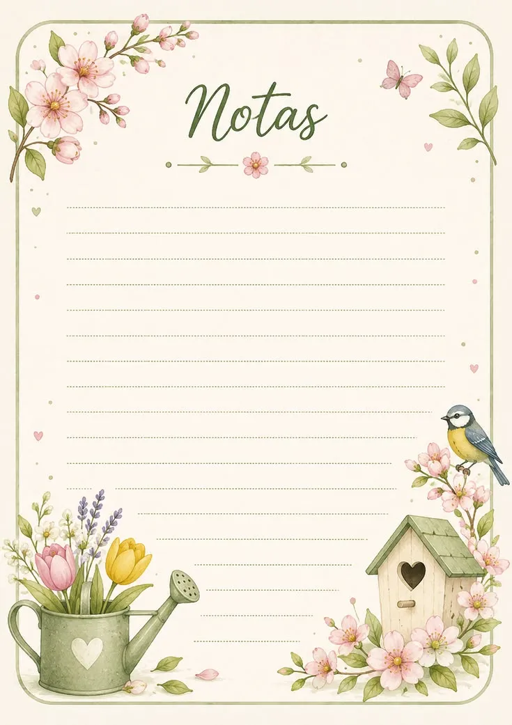 Modelo de papelaria do acervo 107